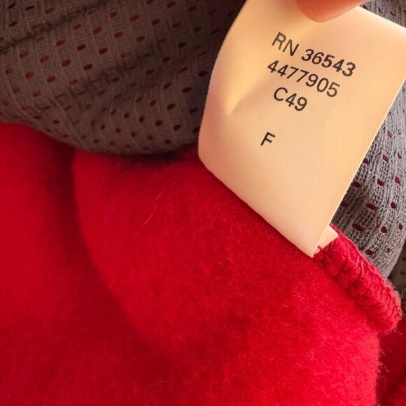 IZOD PerformX Pullover Sweater Mens Large Red 1/4 Zip Fleece NWT - Picture 9 of 10